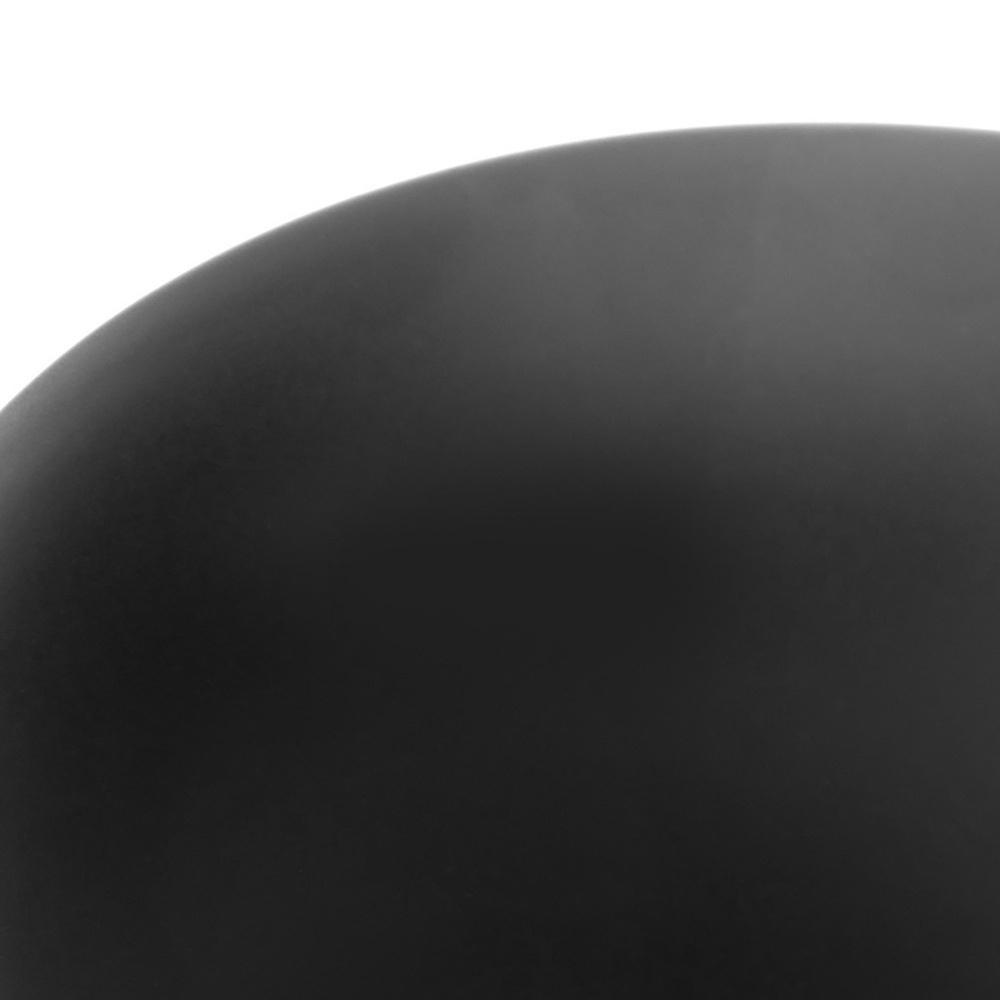 Large Flat Dinner Plate for Dinner, Ceramic, Black, 27 cm