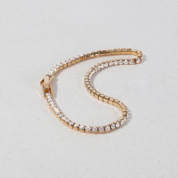 Bracelet - LUXENTER - Kayla - Finition or Rose 18 Carats - Zircone Cubique - Longueur 19 Cm