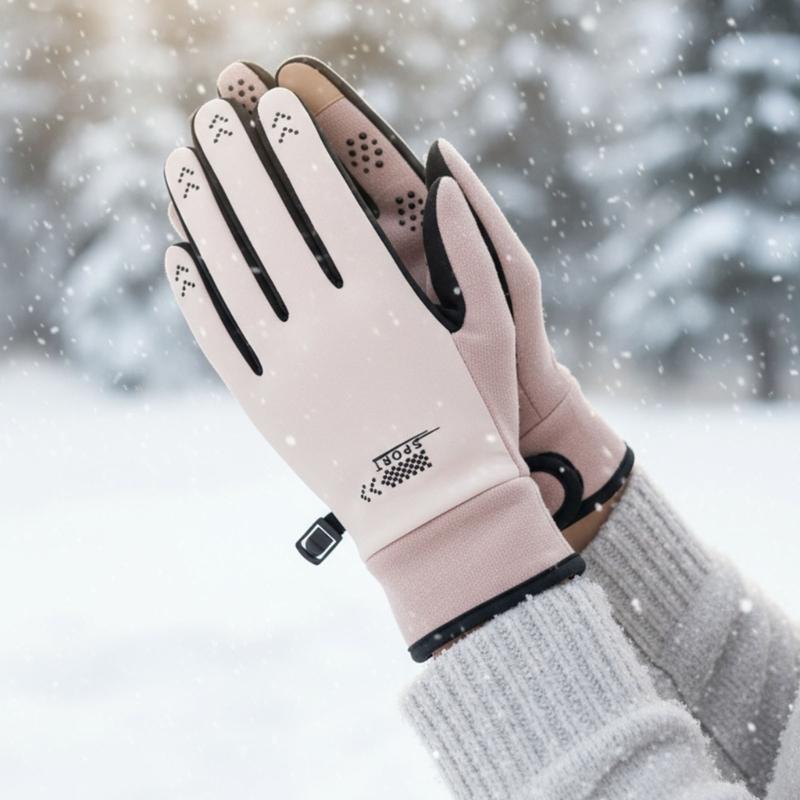 Winter Warm Touchable Screen Enabled Gloves For Men Women Waterproof Design NonSlip Palms Outdoor Sports