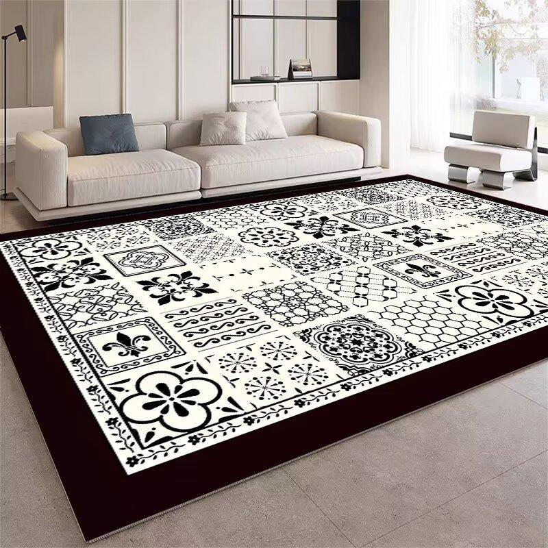 French Living Room Carpet Leave-In Waterproof Sand Coffee Table Blanket Dirt-Resistant And Easy To Take Care Of Non-Slip Floor Mat Bedroom Bedside