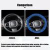 X AUTOHAUX Steering Wheel Cover Universal Elastic Stretch Non-Slip Breathable Microfiber Ice Silk Interior