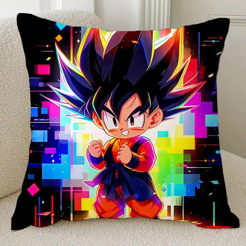 Наволочки с принтами персонажей DBZ: Раскрой своего внутреннего Сайяна! Аниме периферийные украшения подарки 16x16Inch