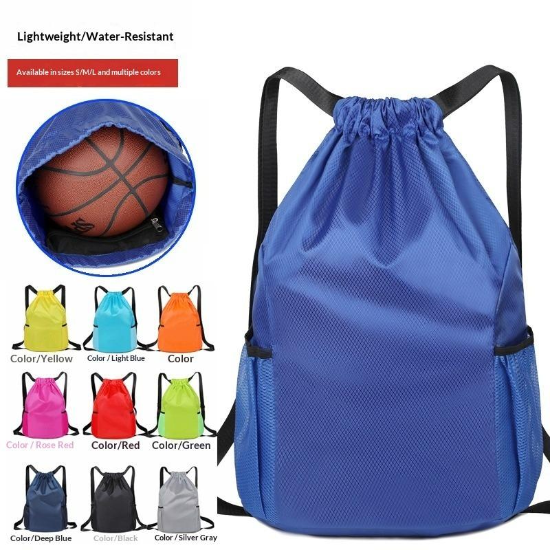Basketball bag Storage bag Equipment Lightweight football Basketball equipment Backpack Sports backpack Bundle drawstring Fitness backpack