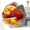 Winnie the Pooh, Christmas Automatic Opening and Closing Umbrella, Compact Travel Umbrella, Lightweight and Portable, Suitable for Beach Com