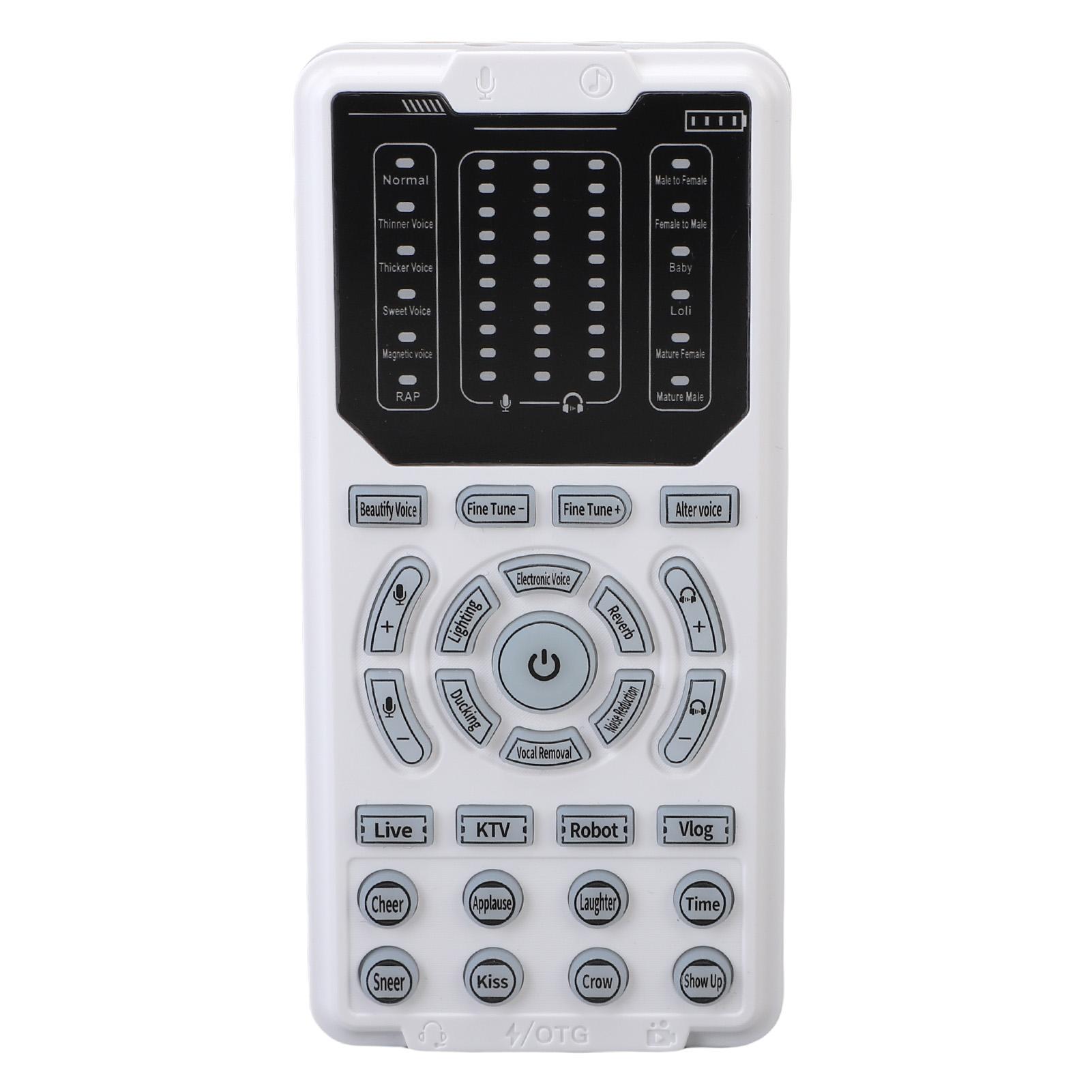 

Портативный изменятель голоса 16 режимов звука 10 уровней точной настройки конвертер звуковых эффектов для игр, звонков, прямых трансляций