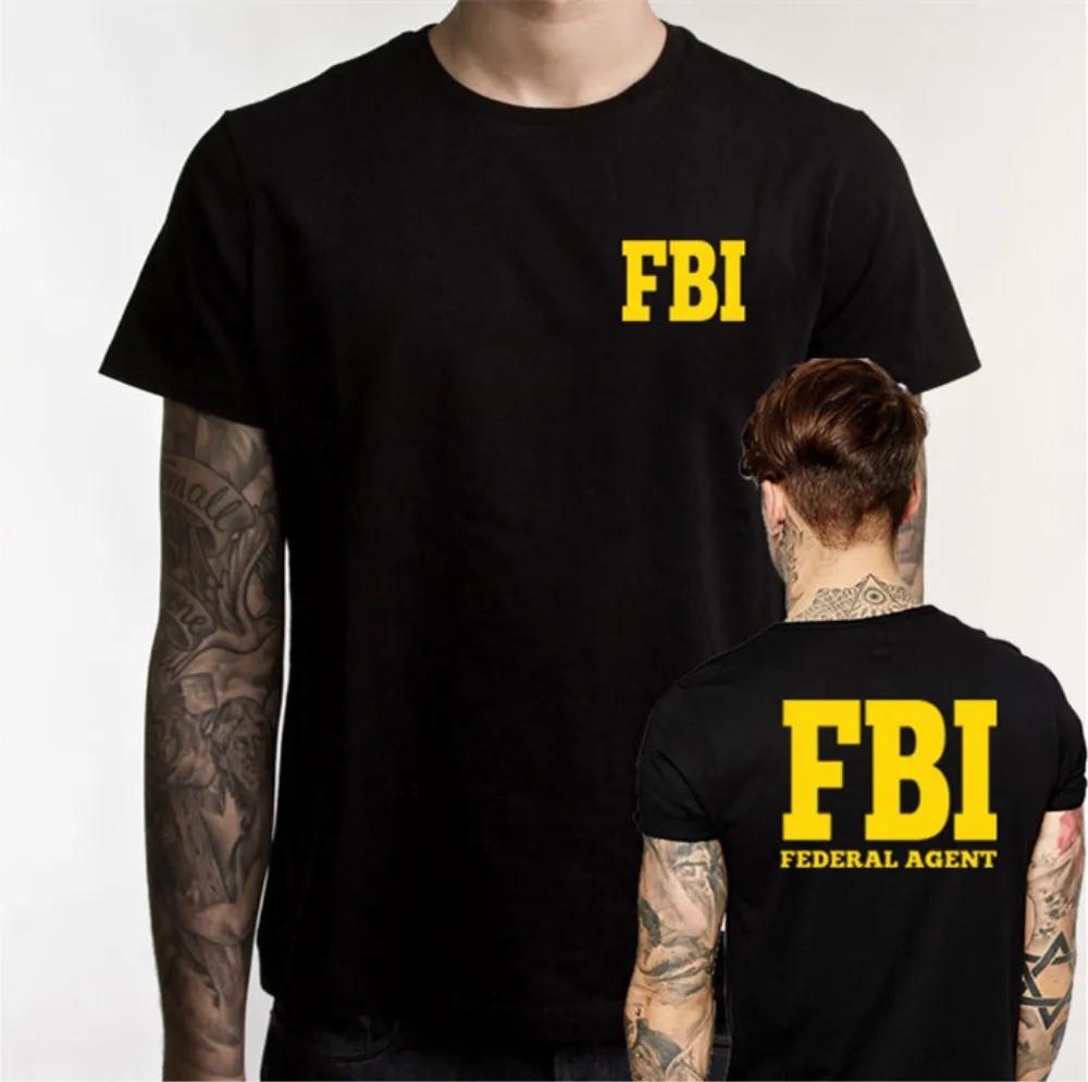

New Fun T-shirt FBI Investigation FBI Men s T-shirt Government Agent Secret Service 100% cotton O-collar T-shirt Harajuku T-shir 4XL