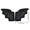 1/2 Pairs Bat Shoe Wings Embroidery Diy Charm Decorations For Sneaker Clothing Shoelaces Punk Halloween Gift Accessory
