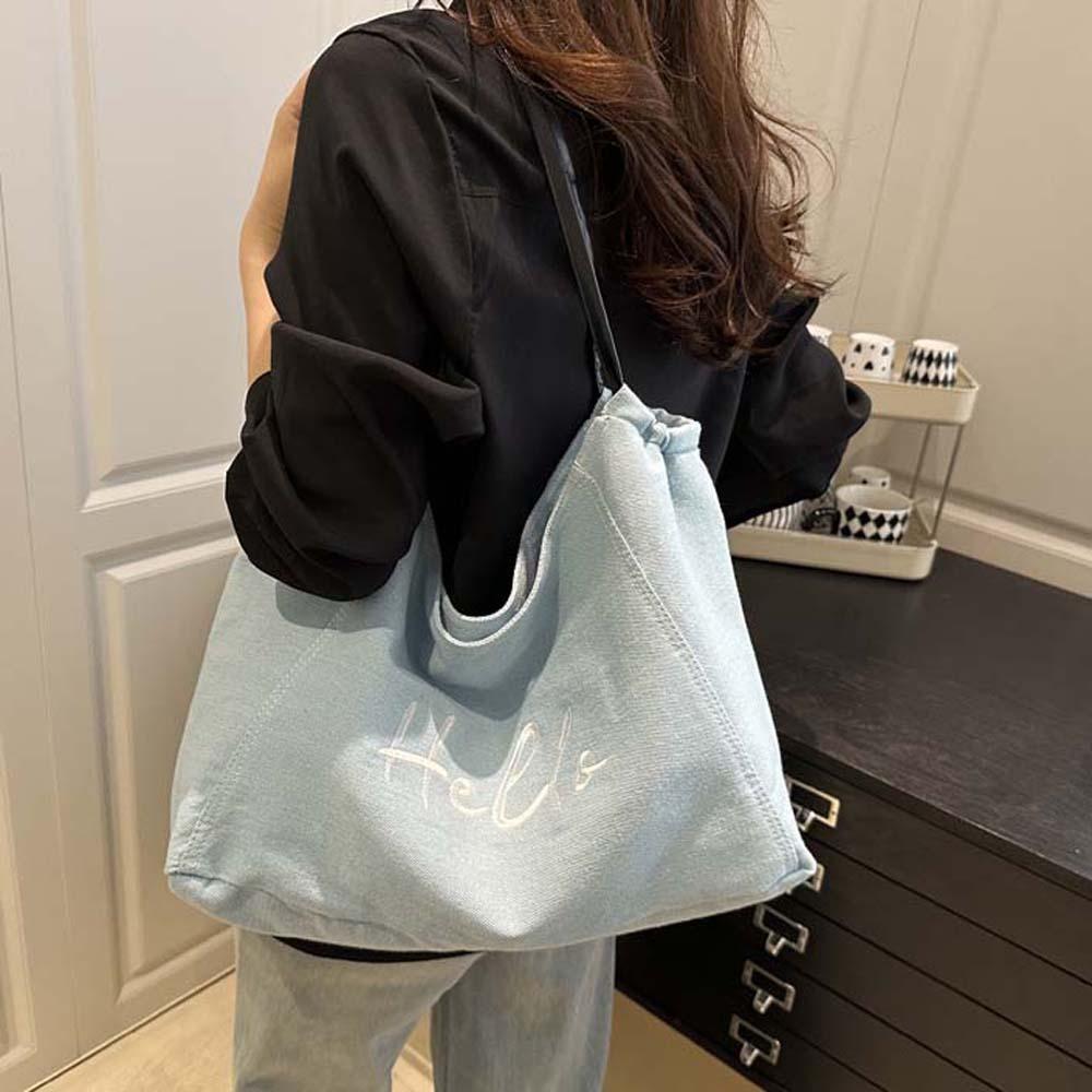 Korean Style Commuting Shoulder Pouch Portable Large Capacity Underarm Bag  Summer