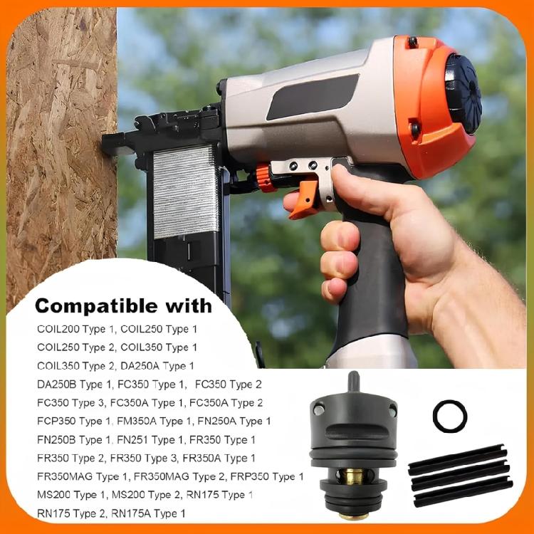 Rubber Coppers Triggers Valves Assembly For Coil200 Coil350 Nailers Easy Installation Precisions Switches Control A08368