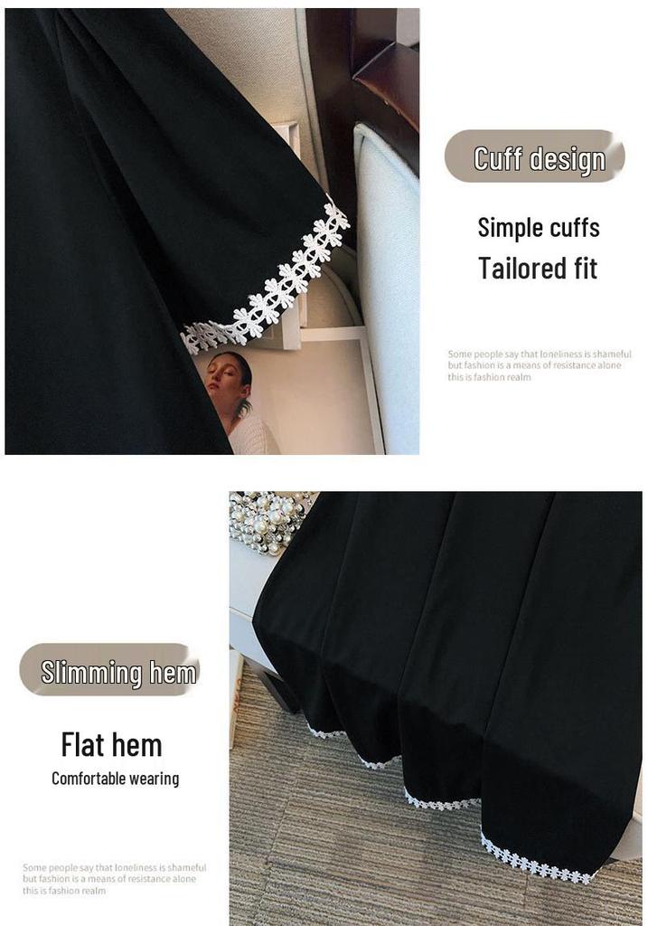 Plus Size Slimming Mid-Length Loose Dress for Women - Round Neck, Sizes 200/300/350 Jin, Style 7117
