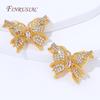 18K Gold Plated with Zircon Butterfly Beads Accessories,Spacers For Beads DIY Bracelets&Necklaces Jewelry Making Supplies