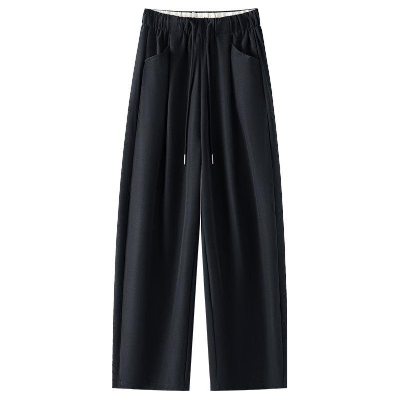 

Crescent Women s Summer 2025 High-Waist Relaxed Banana Carrot Pants 2X-Large темно-синього кольору