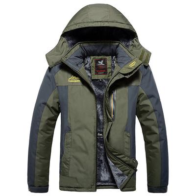 Chaqueta cálida de otoño e invierno para hombre, para exteriores, senderismo, suave, cálida, de talla grande, acolchada y gruesa.