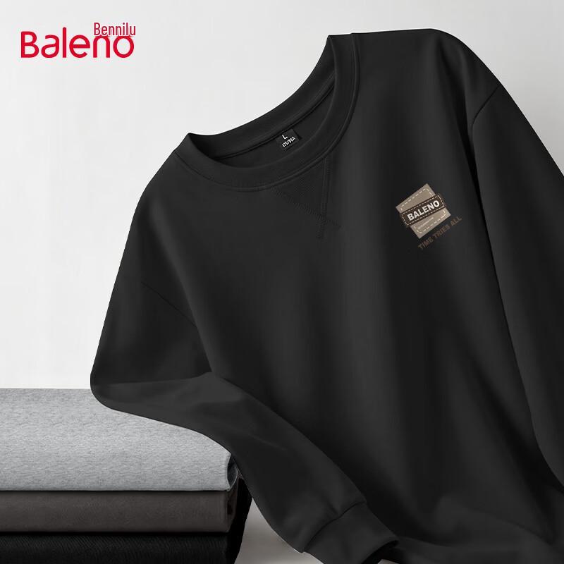 Baleno Men s Combed Cotton Long-Sleeve T-Shirt L