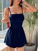 Summer Spaghetti Strap Backless Bandeau Jumpsuit - Women's New Style