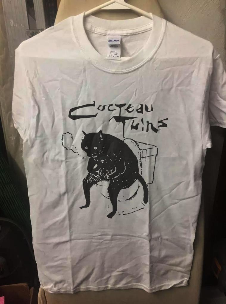 T-shirt bianca Cocteau Twins, unisex, t-shirt grafica
