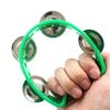 Plastic Hand Held Percussion Tambourine Jingle Bells Rhythm Instruments Music Educational Toy For Early Childhood Development