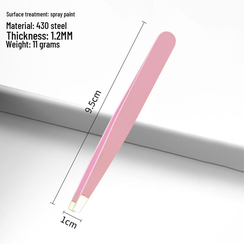 Precision Stainless Steel Eyebrow Tweezers & Trimmer Set with Eyelid Tape