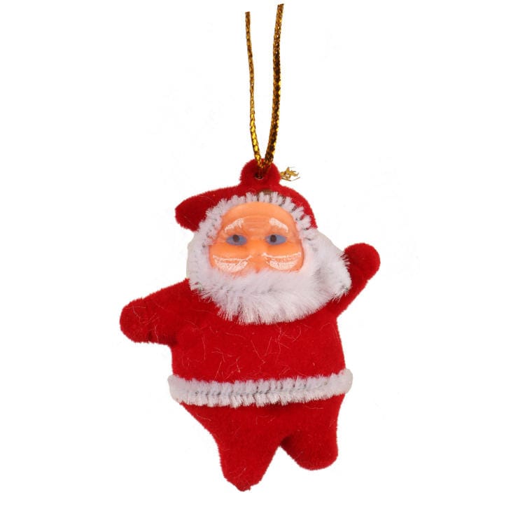Set Of 16 Christmas Ornaments - Mix Of Santa Clauses, Gifts, Bells, Bows