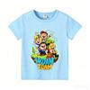 Wojans T-shirt s anime motivem, kulatý výstřih, dětské oblečení s krátkým rukávem, letní bavlněná trička, trička pro kluky a holky, dárek k narozeninám