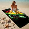 Custom Name Iron Man Stylish printed beach towel,a quick-drying, absorbent mat suitable for the beach, pool, gym, and travel fans gift