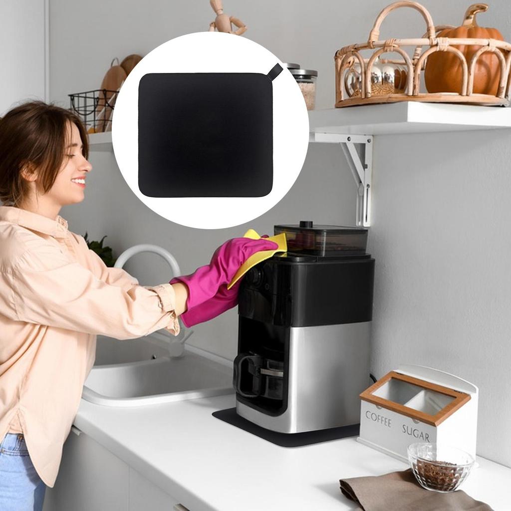 Kaffee-Schieber für Arbeitsplatte, leicht gleitende Schiebematte für Kaffeemaschine, Gummi-Schutz für Mieter, Hotel, Wohnheim, Zuhause, Baristas