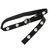 Student Little Daisy Decorative Jeans Belt Unisex Double Loop Buckle Canvas Belt