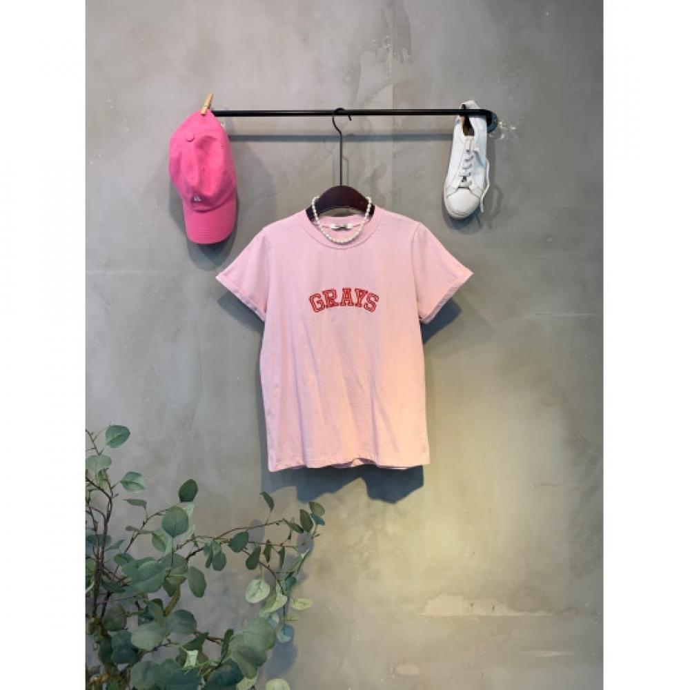 C S In The Room graCe Embroidery leTTerIng T ShirT 3 ColorS