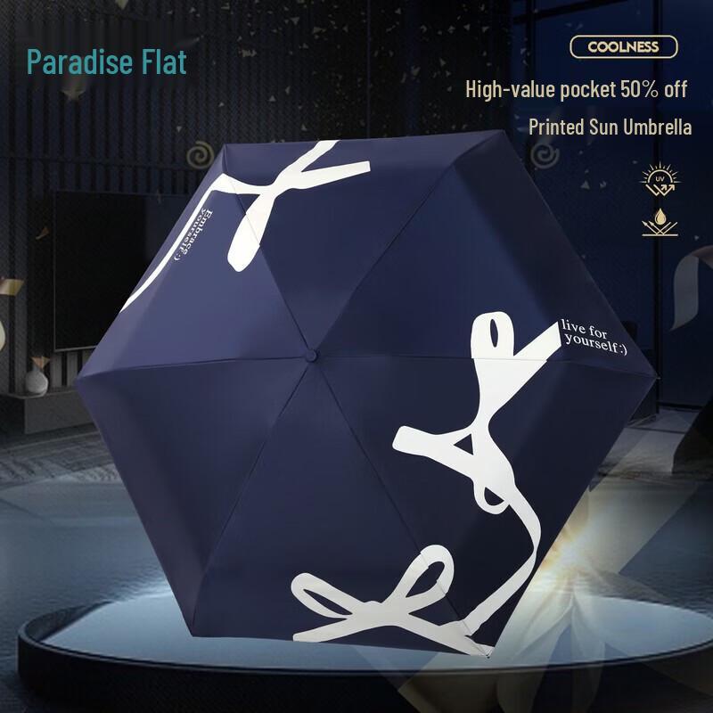 Paradise UV Protection Compact 5-Fold Capsule Umbrella