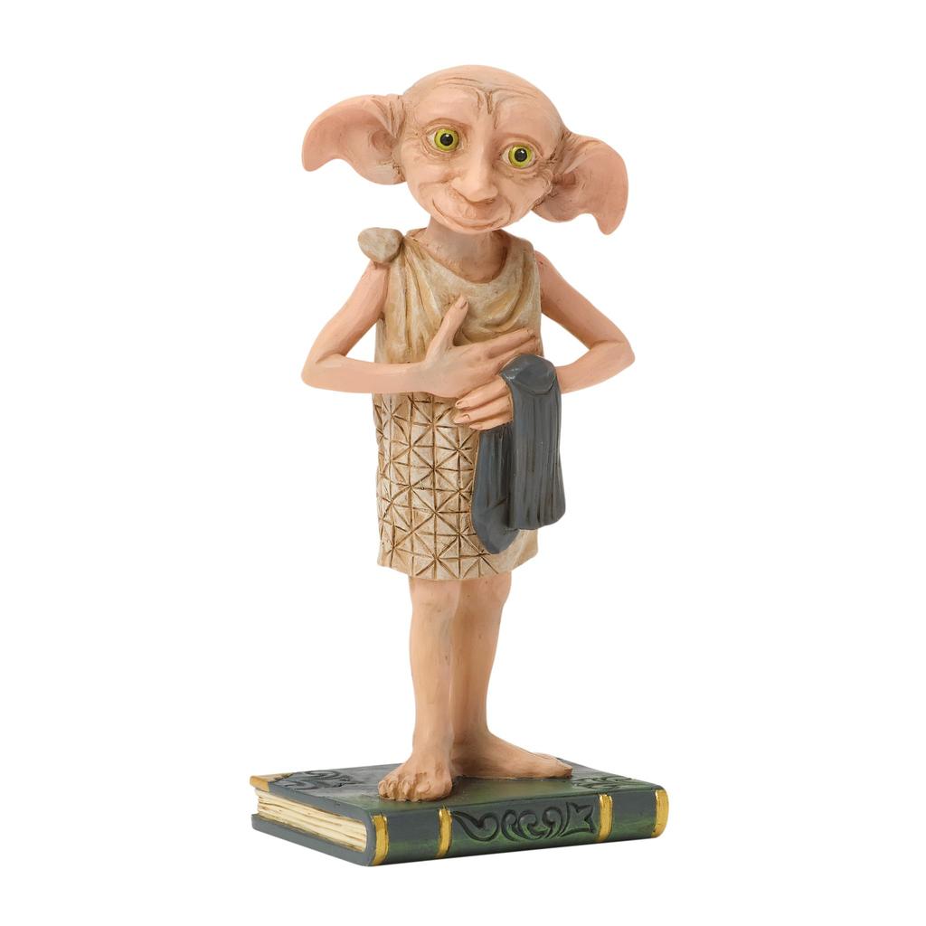 Enesco Harry Potter by Jim Shore Dobby The Elf Holding a Sock Figurine, 4.33 Inch, Multicolor