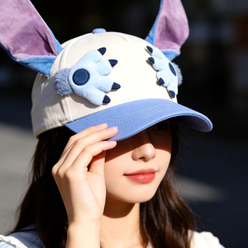 Stitch Nick Wilde Cartoon Baseball Cap With Sunshade For Kids And Teens