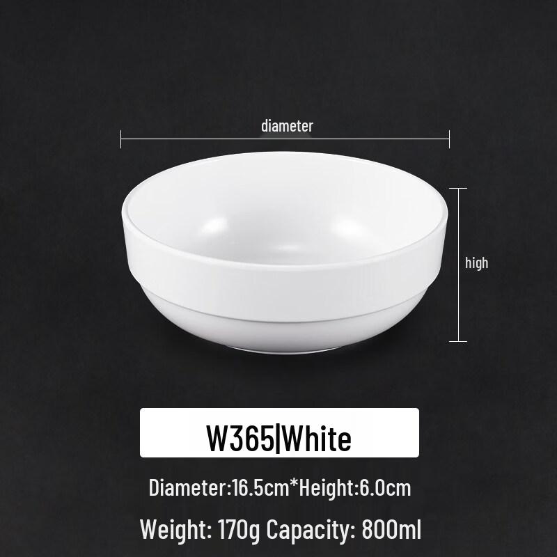 

Sweet White Melamine Noodle Bowl