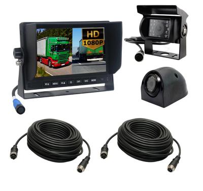 Monitor Heavy Duty DVR With Split Screen Side Camera And Reversing Camera