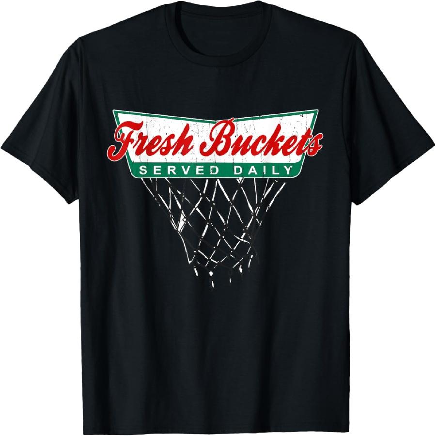 Баскетболист Свежие Корзины Подаются Ежедневно bball Футболка S