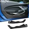 Black Interior Door Anti Kick Protection Trim Sticker For Chevrolet Camaro 2017+