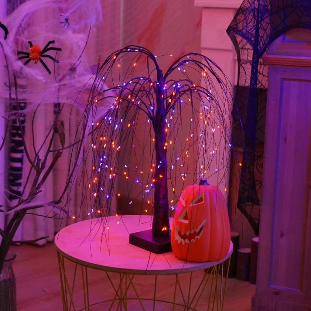 LED Simulation Tree Lights Halloween Creative Room  Festival Decoration Tree Lights