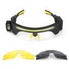 Polycarbonate Lens LED Safety Glasses Plastic Headlamp Glasses New Hands Free Glasses