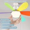 E26 E27 Base LED Home-use Ceiling Fan Light with Wireless Remote 42cm Smart Quiet Fan Light for Room Office Study Kitchen