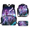 Elementary School Cartoon Backpack And Peripheral Backpack Three Piece Set