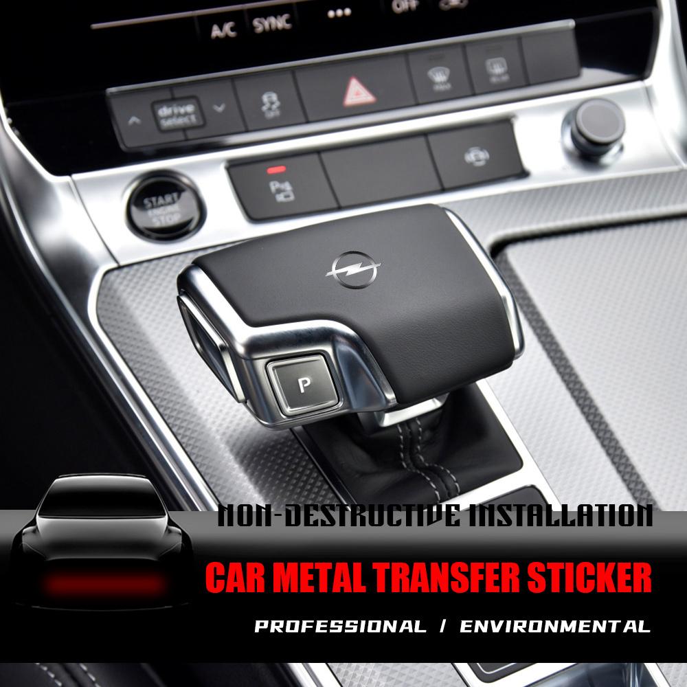 5/10/20pcs Car Interior Nickel Badge Stickers Phone Key Decal Decoration for Opel Astra H G Insignia Mokka Zafira Corsa Vauxhall
