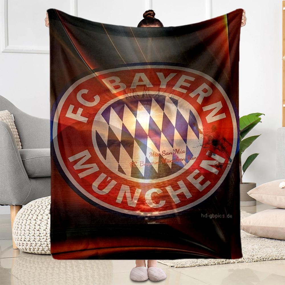 Fc Bayern Munich Blanket Ultrasoft Great For Chair Bedding Office Chair Four Seasons Multipurpose Modern Style Perfect Gift For Relatives And Friends