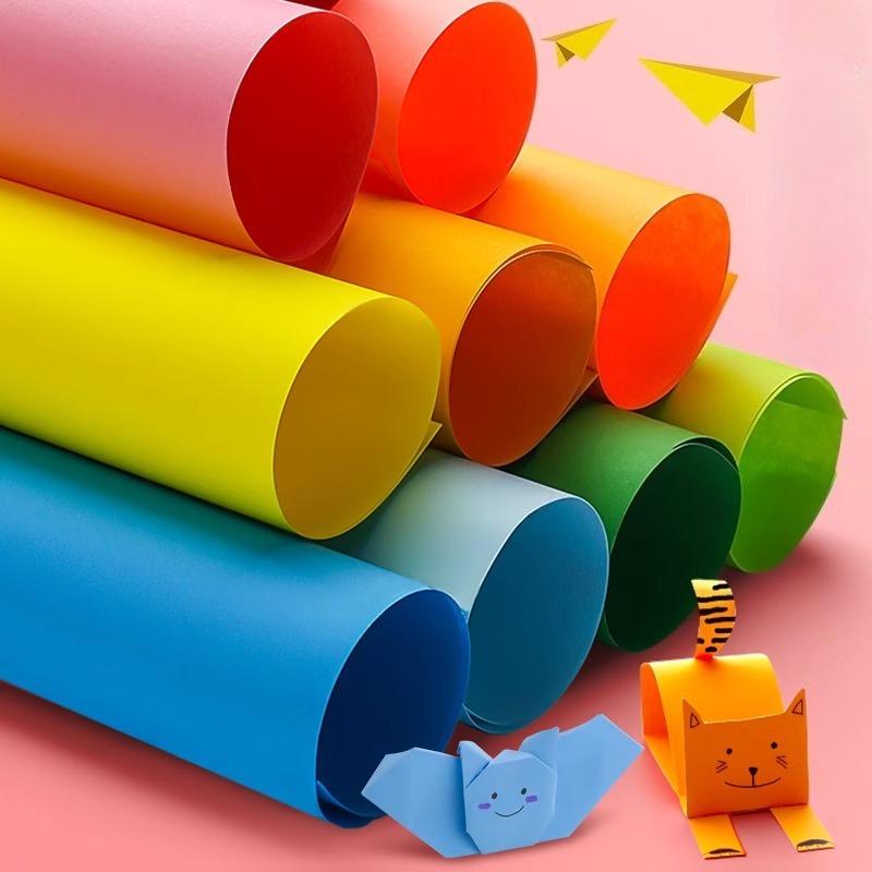 1 Sets New Children Handmade Origami DIY Craft Papers Origami Paper (100pcs)10-Color Kindergarten Diy Papers Crane Folding Paper