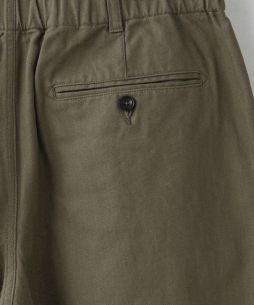 Leopeusaideu Box Pleat Pants Khaki(H)