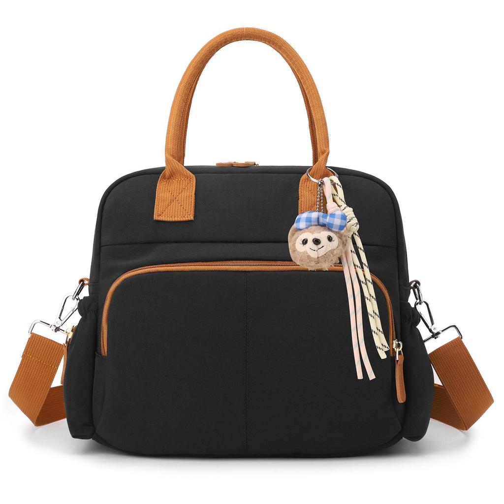 Multifunctional Large Capacity Maternity Bag with Insulated Bottle Holder