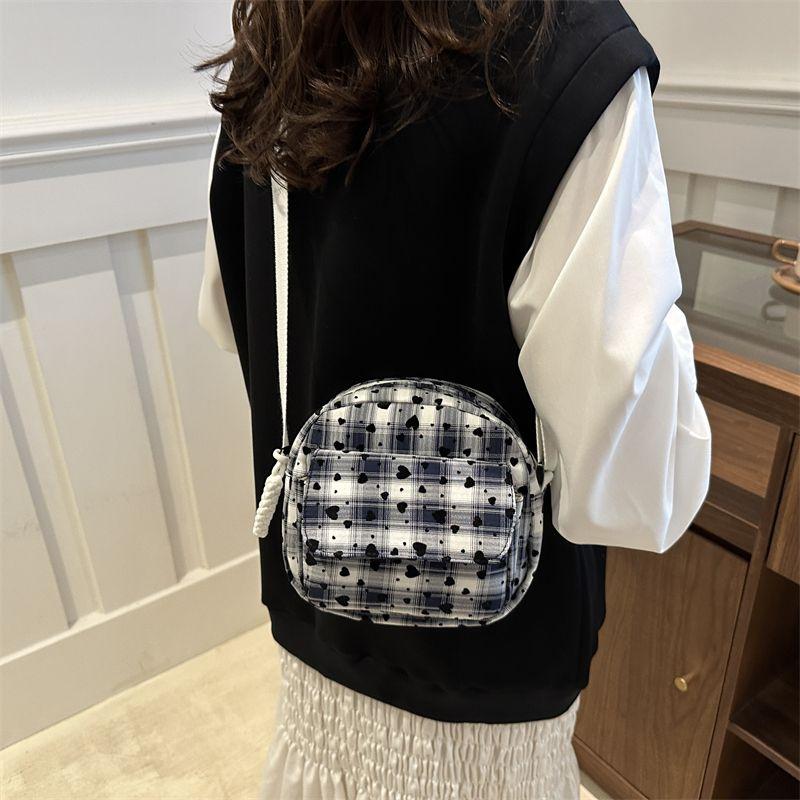Mode Karomuster Kleine Tasche für Damen Koreanische Version Mini Vielseitige Schulter-Umhängetasche für Damen