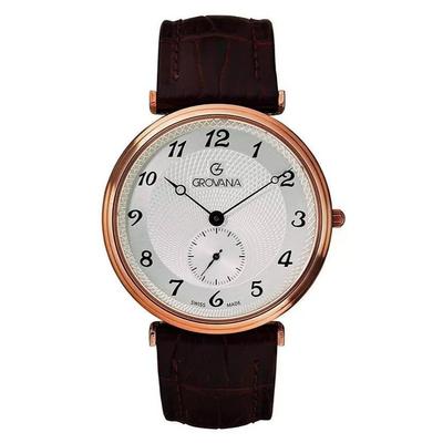 Relógio Masculino Belleville Pulseira de Couro Mostrador Prateado Quartzo 1276.5562