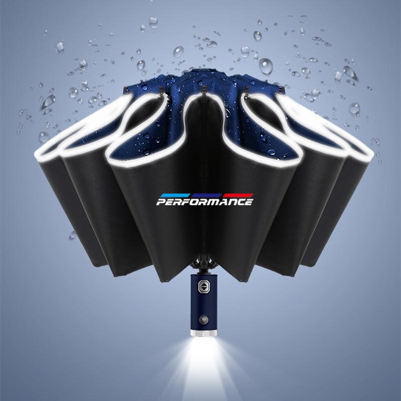 Car Fully Automatic Umbrella LED Flashlight Sticker For BMW X1 F48 F36 F40 F32 X5 E53 X6 E71 1 Series Performance Accessories