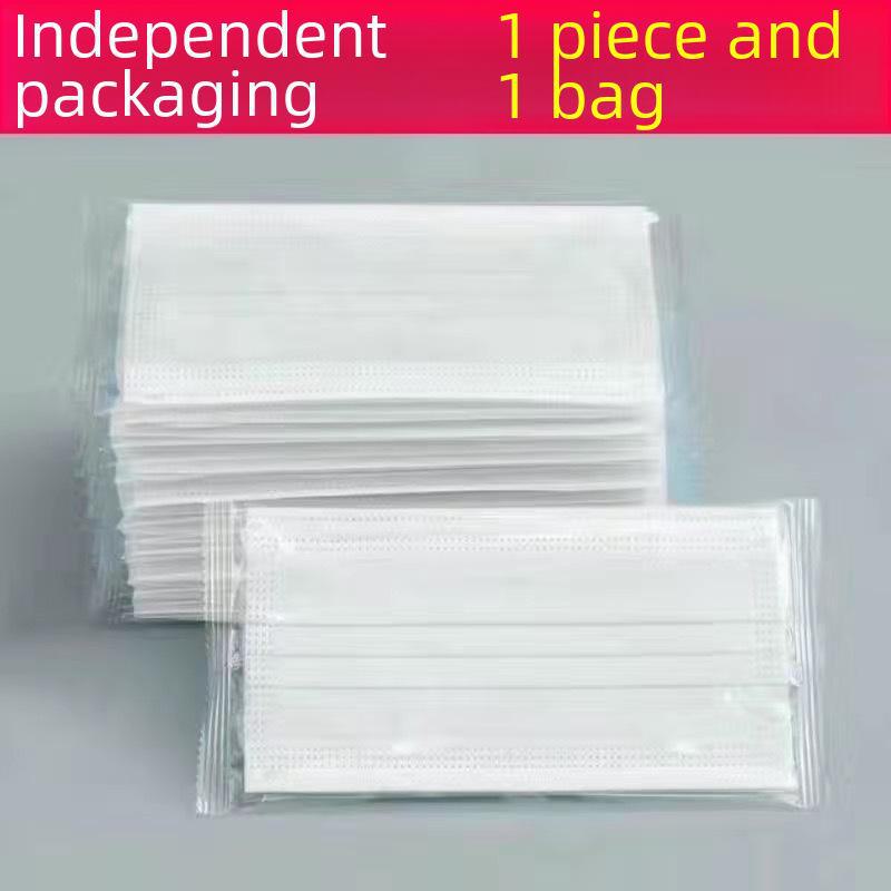 

Модные белые трехслойные одноразовые защитные маски для взрослых