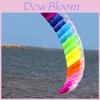 Lebhafter Regenbogen Doppelleiner Kitesurfing Stuntfallschirm für Outdoor-Spaß und Abenteuer