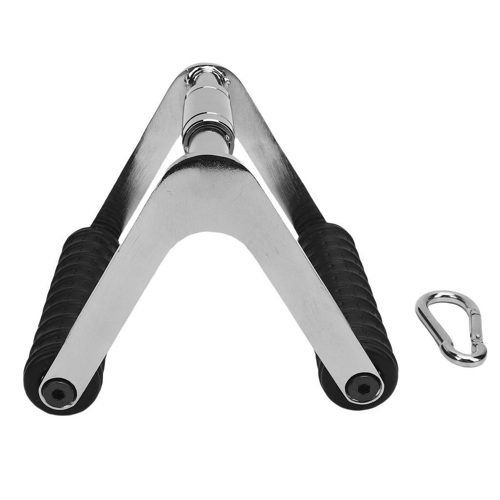Row Handle Multi Purpose Strength Training Pull Down Handle Close Grip Cable Attachment with Spring Buckle